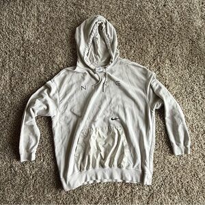 Nike Men's Light Gray Hoodie